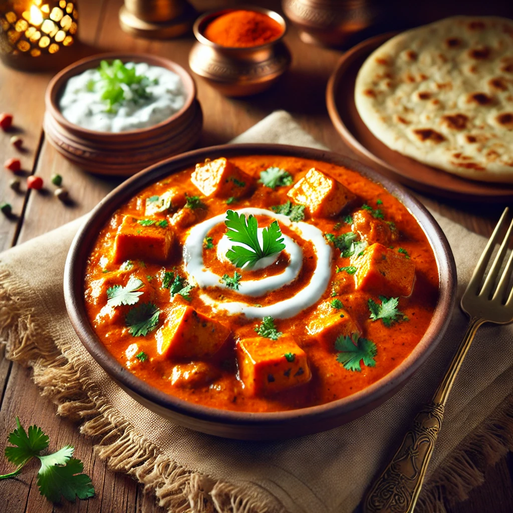 paneer butter masala with roti