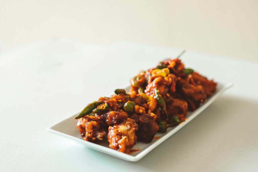 chinese chilli chicken dry image